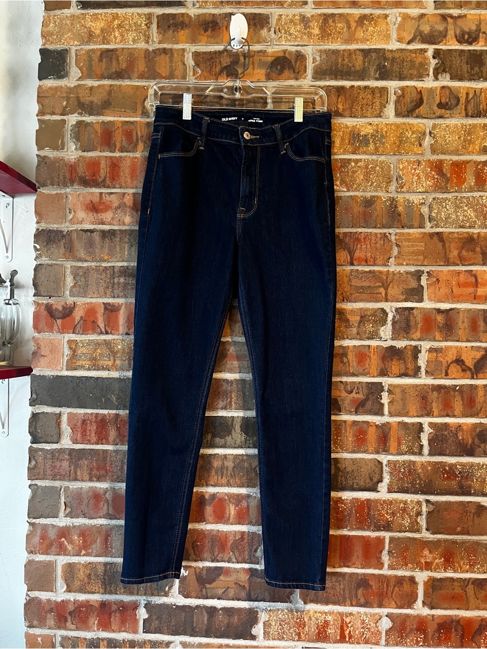 Old Navy Women’s High Rise Super Skinny Dark Wash Jeans Size:6